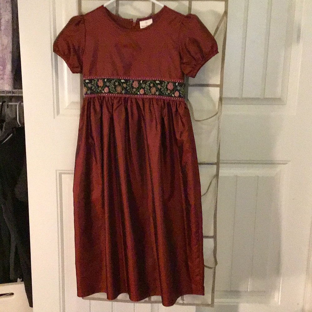 Hanna Andersson satin red dress!